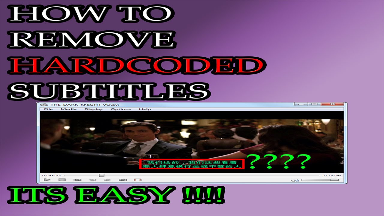 how to remove subtitles mkv
